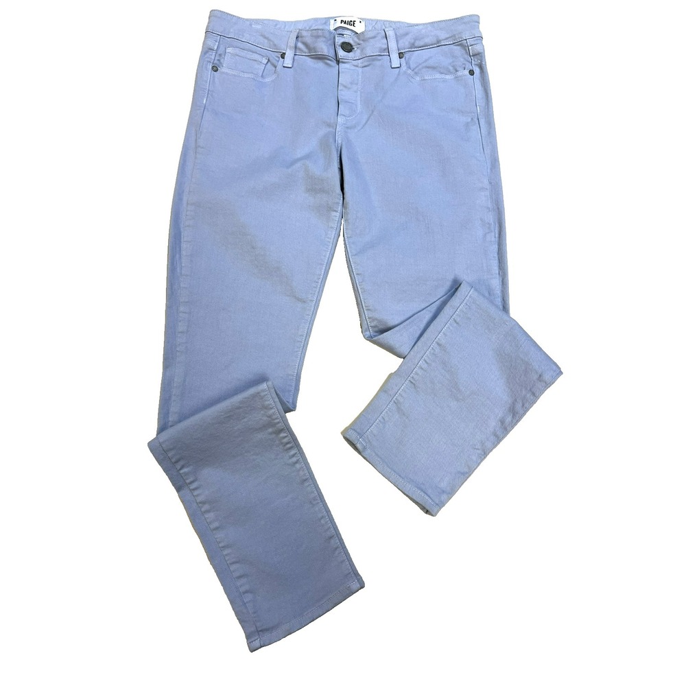 Paige Skyline Ankle Peg Jeans Wisteria/Periwinkle Cotton Spandex SZ 31/12